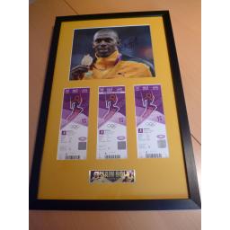 Framed Usain Bolt signed London 2012 Ticket Presentation.jpg