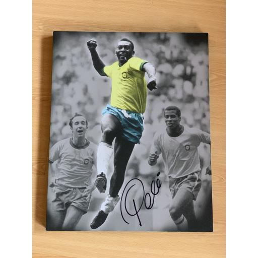 SIGNED PELE 20x16 CANVAS