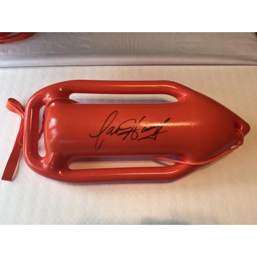 DAVID HASSELHOFF SIGNED BAYWATCH LIFEGUARD'S FLOAT